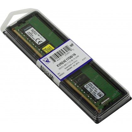 Kingston ValueRAM 16GB 2400 DDR4 2400Mhz 288 Pin ECC Unbufferred DIMM Server RAM KVR24E17D8/16 Kingston ValueRAM 16GB 2400 DDR4 2400Mhz 288 Pin ECC Unbufferred DIMM Server RAM KVR24E17D8/16